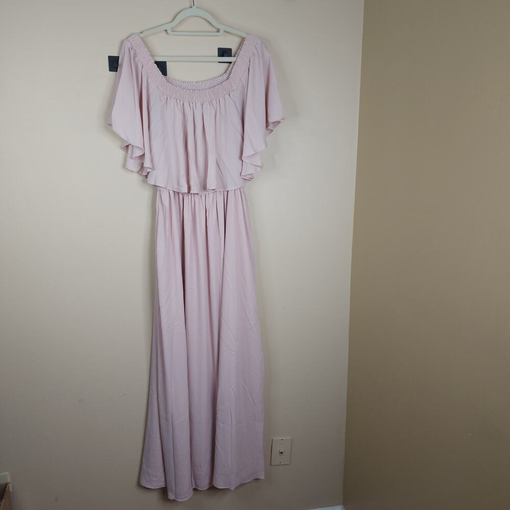 Show Me Your Mumu Hacienda Maxi Dress in Dusty Blush Women's Size 2X - Picture 6 of 10